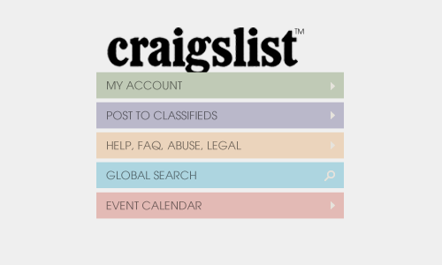 Craigslist Redesign Project